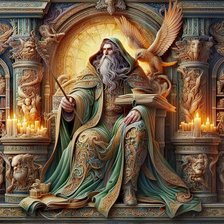 Схема вышивки «Gardianul Bibliotecii»