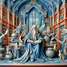 Схема вышивки «Gardianul Bibliotecii»