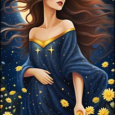 Схема вышивки «девушка»