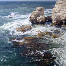 Схема вышивки «Скалистый берег»