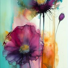 Схема вышивки «Маки»