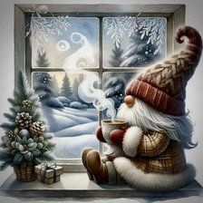 Схема вышивки «В ожидании Нового года»