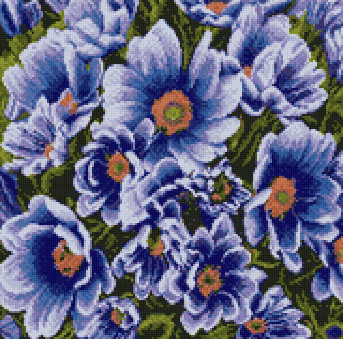 Ромашки 160 крестиков - предпросмотр