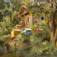 Схема вышивки «Пасека»