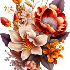 Схема вышивки «цветы»