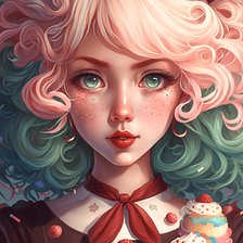 Схема вышивки «Candy Land Girl»