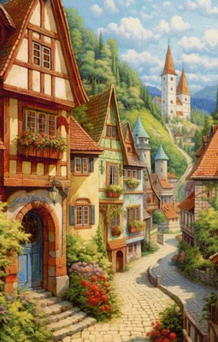 Paisaje de casa - casa - предпросмотр