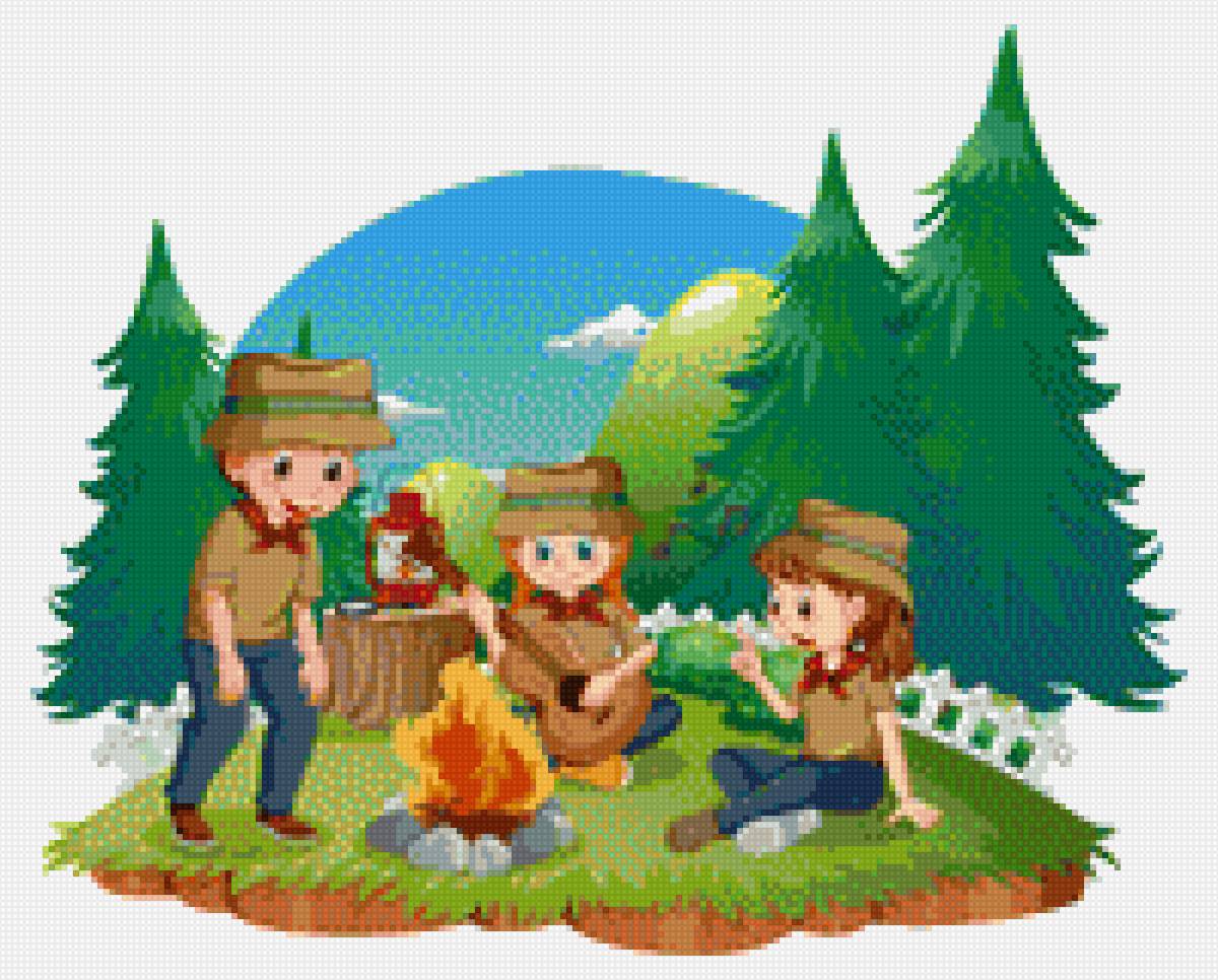 на привале - огонь - предпросмотр