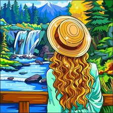 Схема вышивки «CHICA CASCADA DMC»