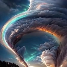 Схема вышивки «Tornado de colores»