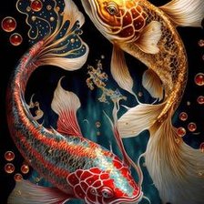 Схема вышивки «рыбы»