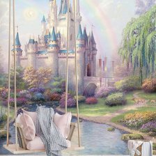 Схема вышивки «Замок»