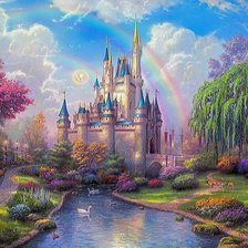 Схема вышивки «Замок»