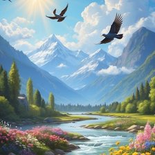 Схема вышивки «Природа»