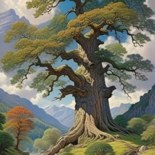 Схема вышивки «Вековой дуб»