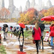 Схема вышивки «Под дождем»