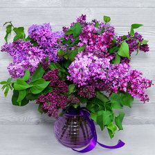 Схема вышивки «Сирень»