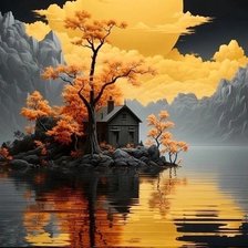 Схема вышивки «луна»