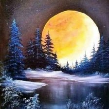 Схема вышивки «ночь»