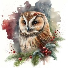 Схема вышивки «сова»