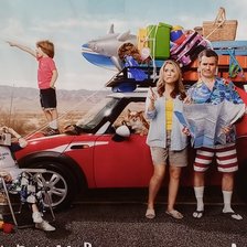 Схема вышивки «Отпуск всей семьёй»