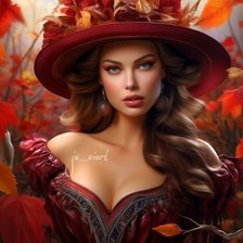 Схема вышивки «Дама 3»