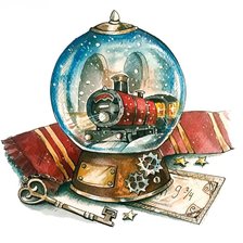 Схема вышивки «Хогвартс-Экспресс»