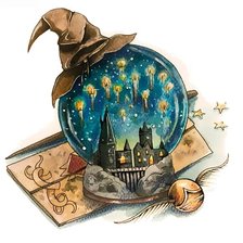 Схема вышивки «Хогвартс»