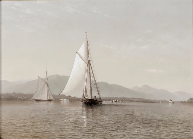 Парусник - живопись, море, картина, парусник - оригинал