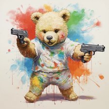 Схема вышивки «Мишка»