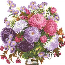 Схема вышивки «Астры»