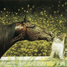 Схема вышивки «Лучшие друзья. Лесли Харрисон»