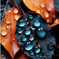 Схема вышивки «Leaves»