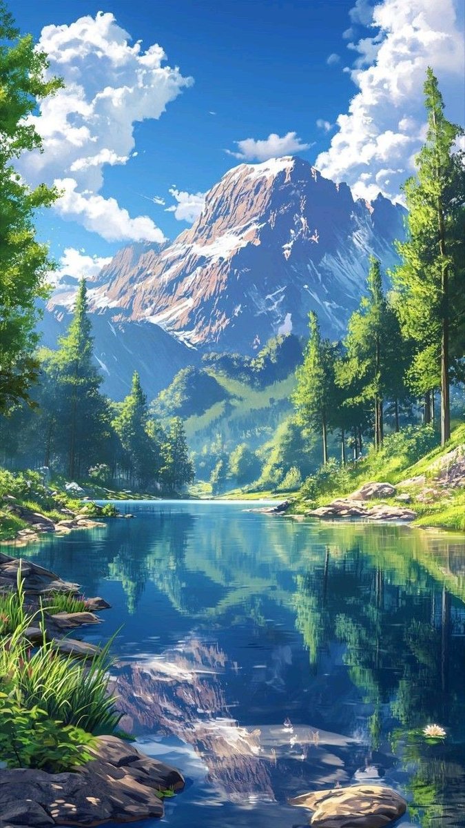 Лето в горах - горы - оригинал