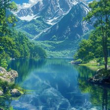 Схема вышивки «Лето в южных горах»