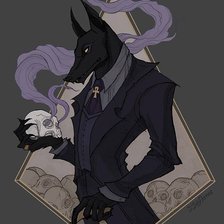 Схема вышивки «Анубис стиляга»