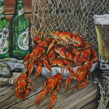 Схема вышивки «натюрморт с пивом»