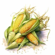 Схема вышивки «подушка кукуруза»