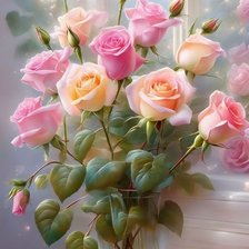 Схема вышивки «розы»