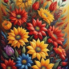 Схема вышивки «Букет»