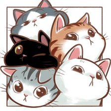 Схема вышивки «Котятки»