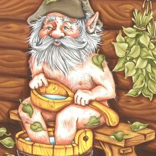 Схема вышивки «Банный домовой»