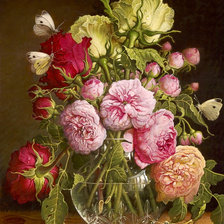 Схема вышивки «flores con vida»