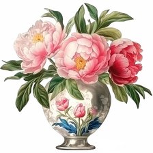 Схема вышивки «flores con vida»