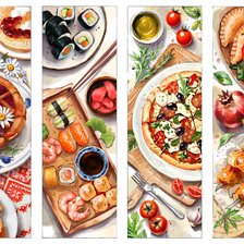 Схема вышивки «Кухни мира»