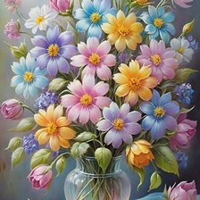 Схема вышивки «букет»