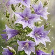 Схема вышивки «Колокольчики»