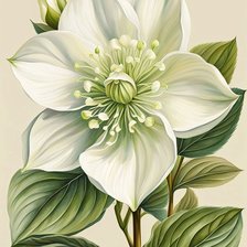 Схема вышивки «Цветок жасмина»