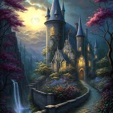 Схема вышивки «Замок 2»