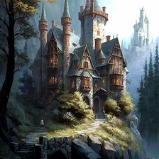 Схема вышивки «Замок 4»